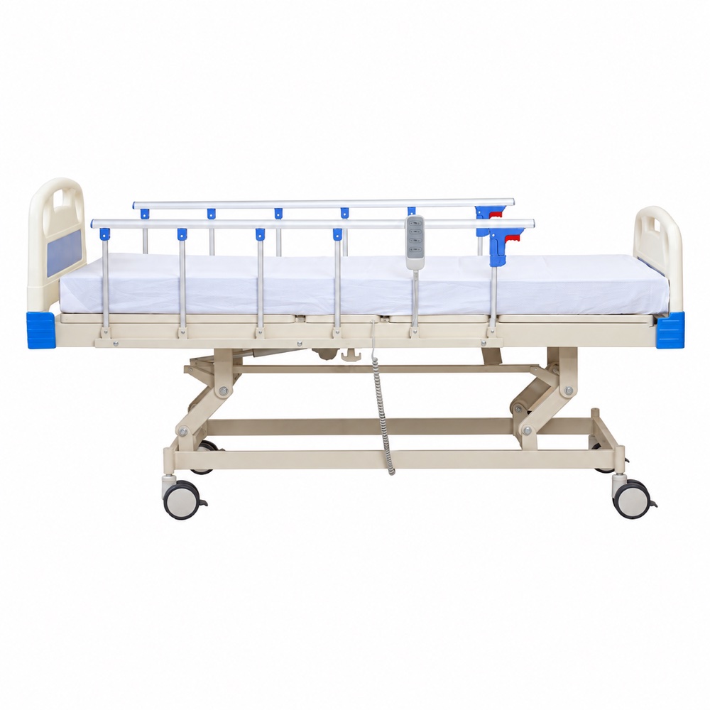 Three-function electric hospital bed, product view 4