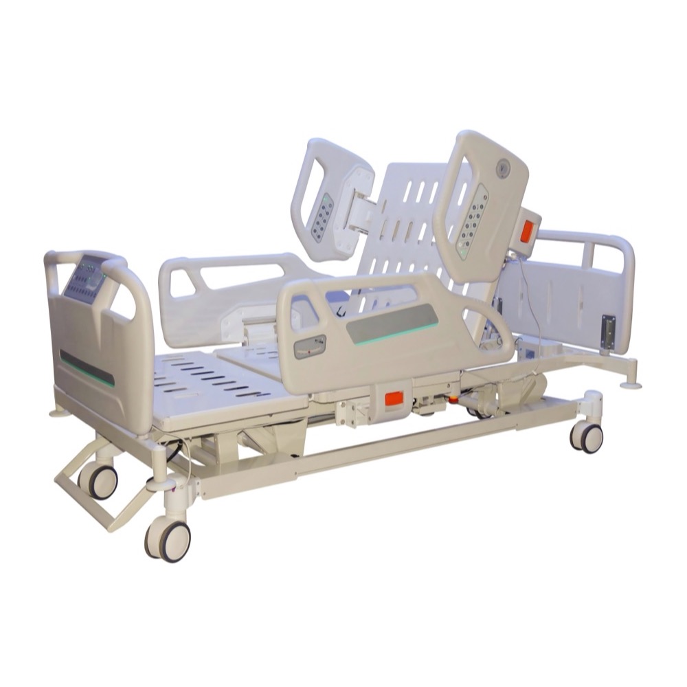 Five-function electric hospital bed, product view 1