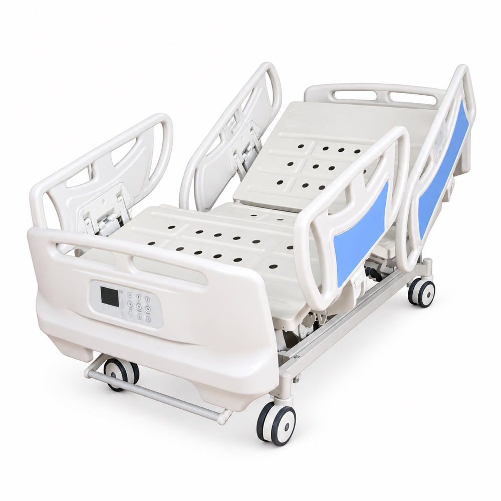 Five-function electric hospital bed with weighing scale, product detail 3