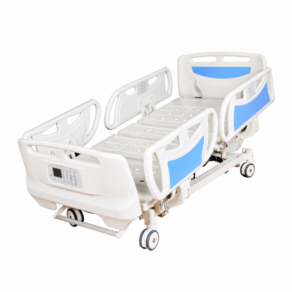Five-function electric hospital bed with weighing scale, product view 4