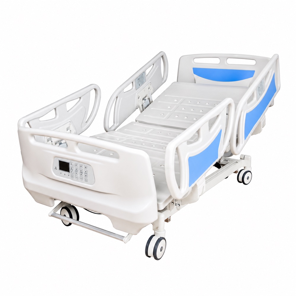 Five-function electric hospital bed with weighing scale, product view 5