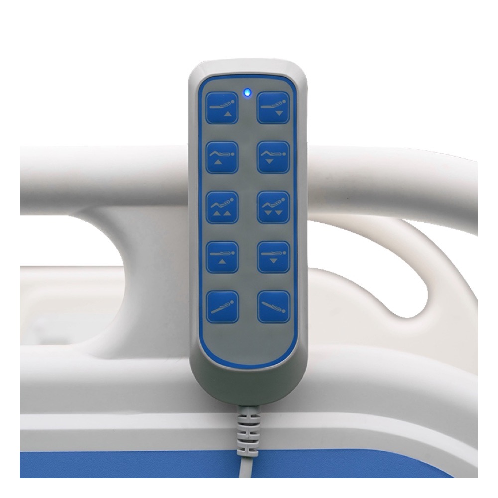 Five-function electric hospital bed, product view 3