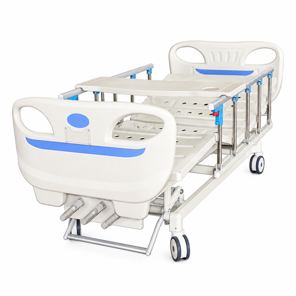 Three-function manual hospital bed, product detail 1