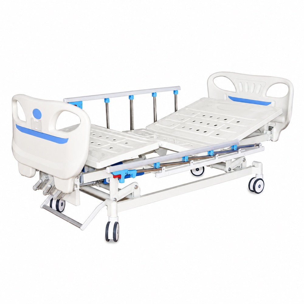 Three-function manual hospital bed, product detail 2