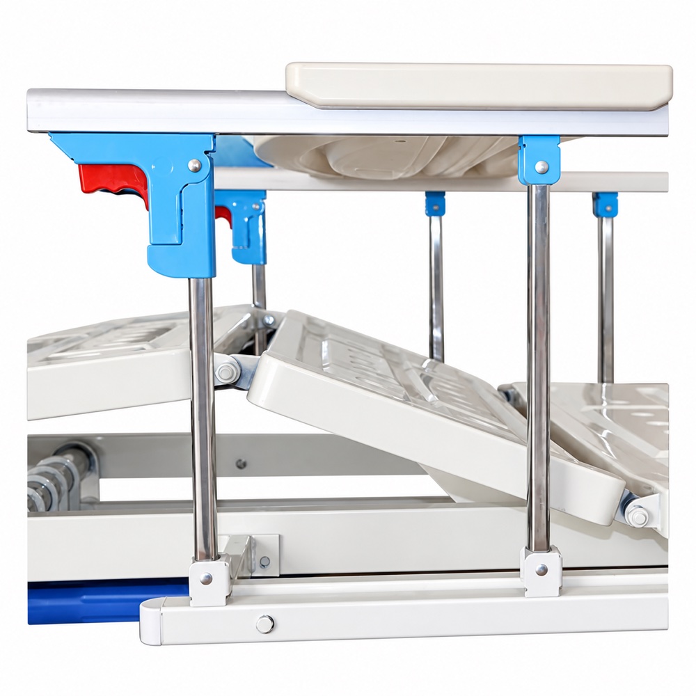 Three-function manual hospital bed, product view 6