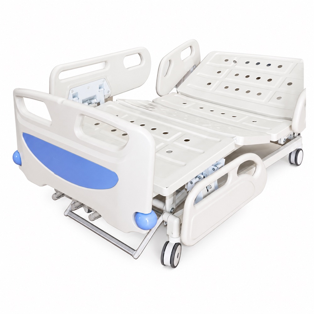 Three-function manual hospital bed, product view 2