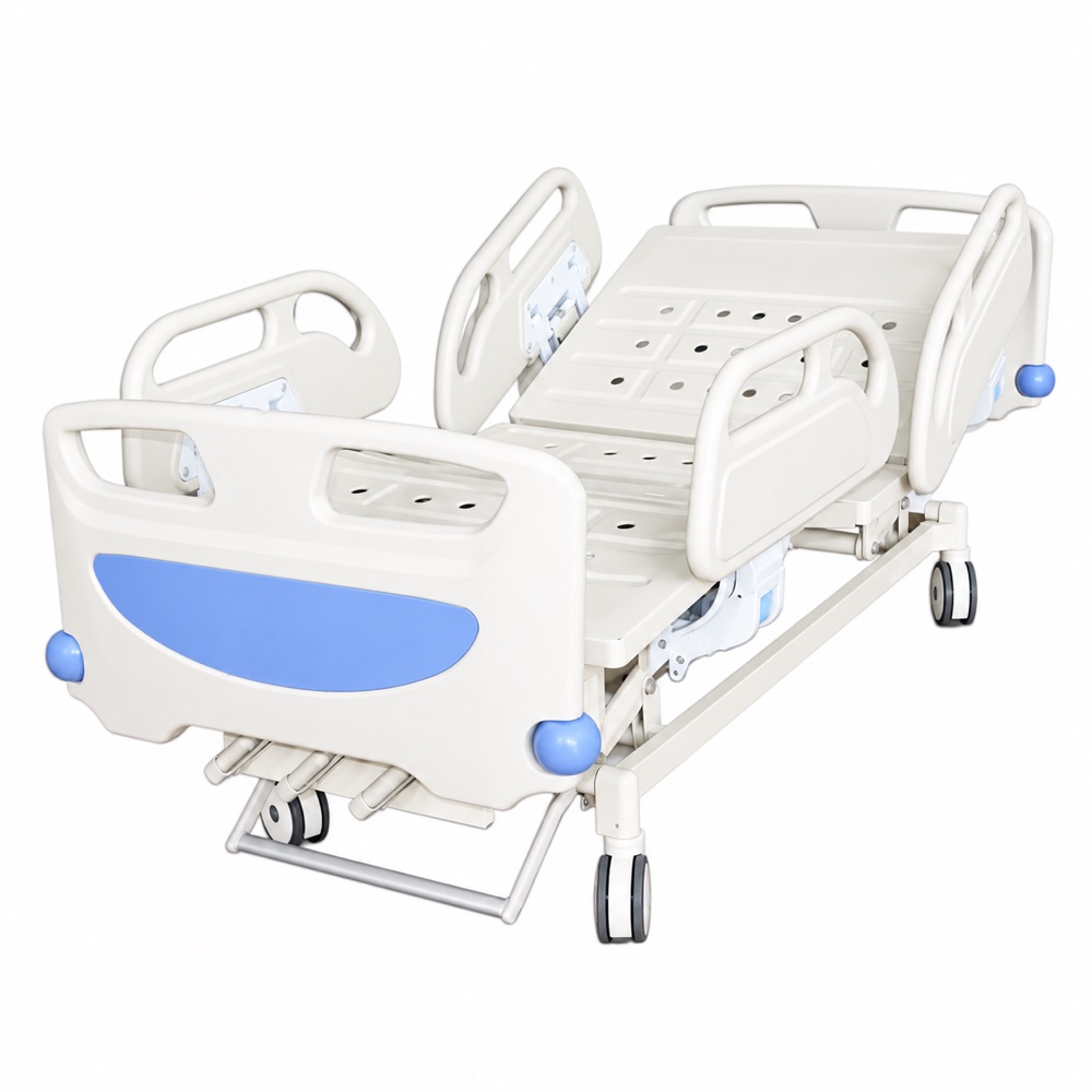 Three-function manual hospital bed, product view 5