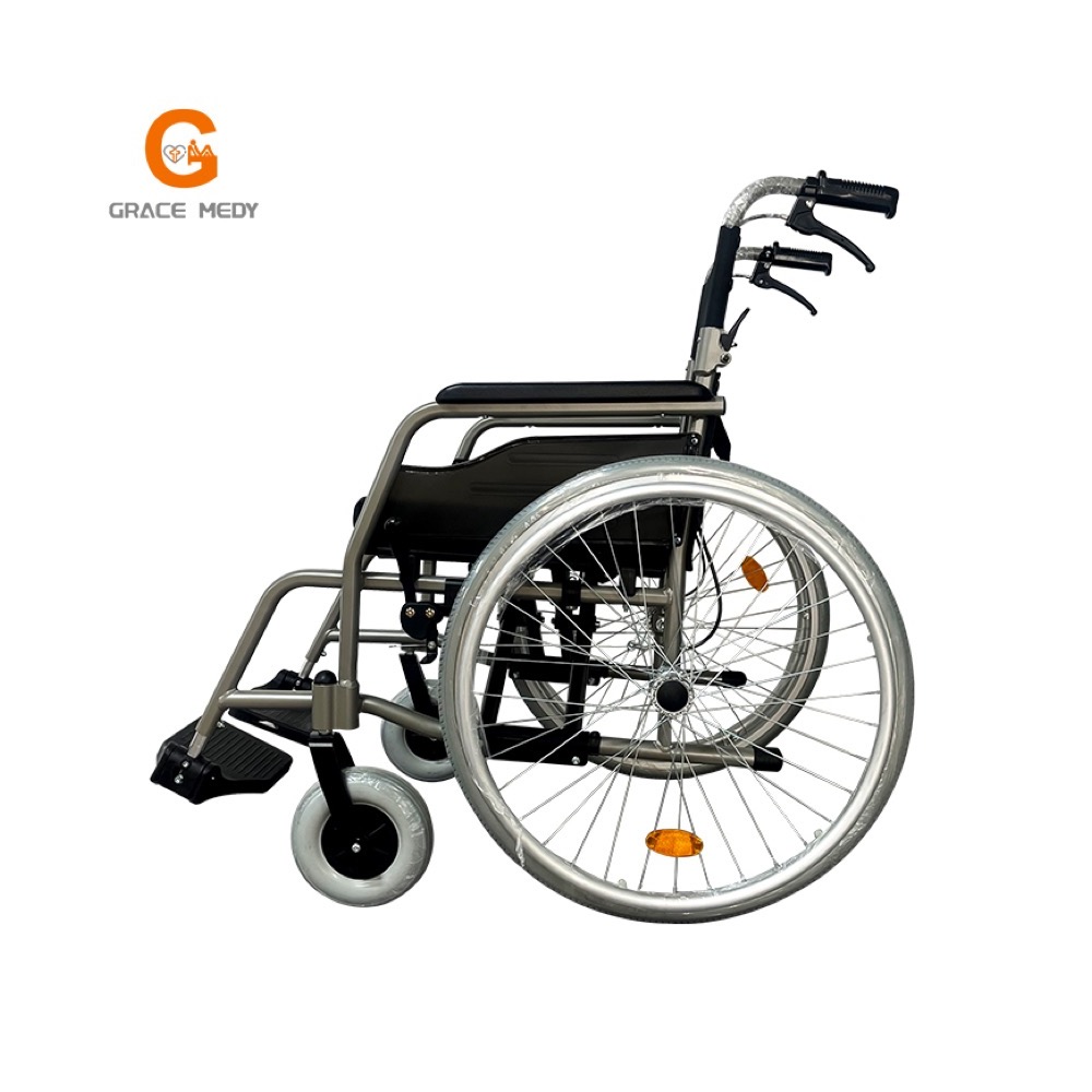 Manual wheelchair side view