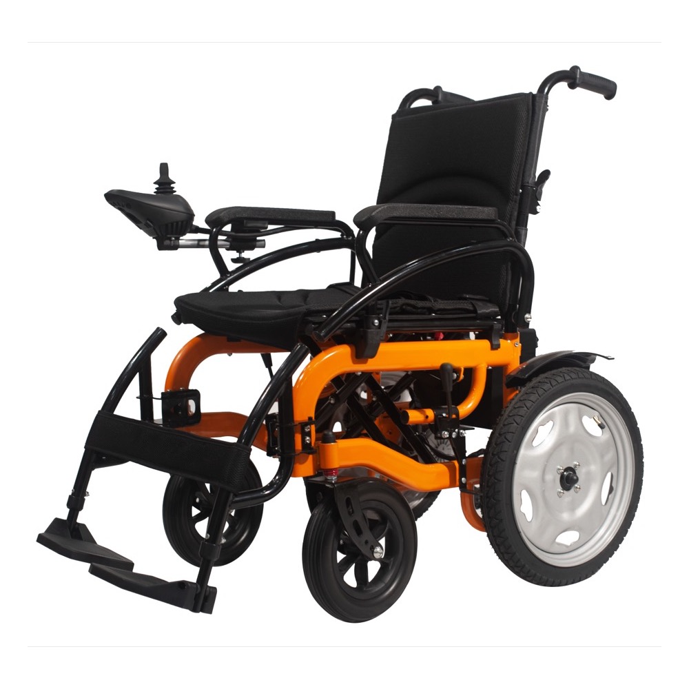 Electric wheelchair front view