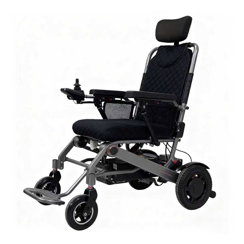 Electric wheelchair front view